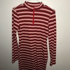 Long sleeve striped dress